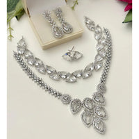 FS Collection Glamorous American Diamond Combo Set