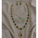 FS Collection Royal Pota And Austrian Stone Double Strand Necklace Set