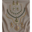 FS Collection Luxury Pota Stone And Austrian Party Wear Combo Set 
