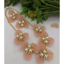 FS Collection Trendy Blossom Pearl Necklace Set 