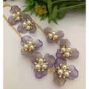 FS Collection Trendy Blossom Pearl Necklace Set