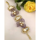 FS Collection Designer Blossom Mother of Pearl Adjustable Bracelet
