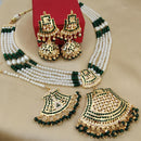 FS Collection Premium Austrian Stone Pearl And Beads Necklace Set