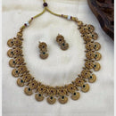 FS Collection Sparkling Pota Stone Necklace Set