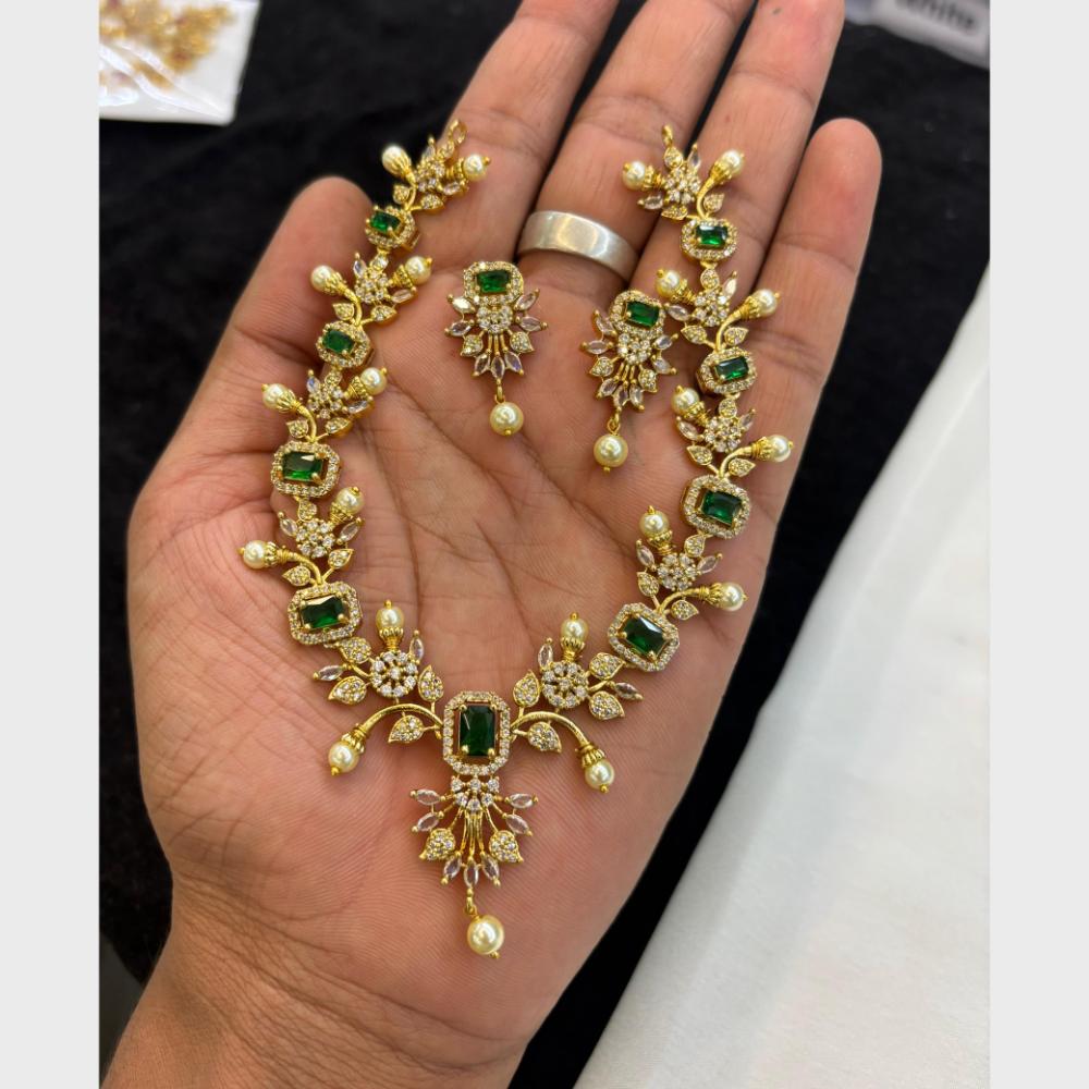 FS Collection Classic Crystal Stone And Austrian Stone Necklace Set