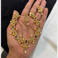 FS Collection Classic Crystal Stone And Austrian Stone Necklace Set
