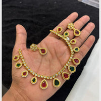 FS Collection Classic Crystal Stone And Austrian Stone Necklace Set