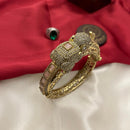 FS Collection Traditional Austrian Stone And Pota Stone Elephant Motif  Kada Bangles