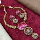FS Collection Royal Look Pota Stone Necklace Set