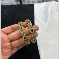 FS Collection Premium Austrian Stone And Crystal Stone Bangles Set