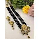 FS Collection Premium American Diamond Statement Long Necklace Set