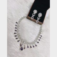 FS Collection Exclusive American Diamond Necklace Set