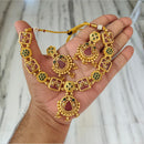 FS Collection Traditional Pota Stone And Pearl Necklace Set