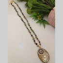 FS Collection Designer Pota Stone And Beaded Long Necklace 
