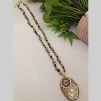 FS Collection Designer Pota Stone And Beaded Long Necklace 