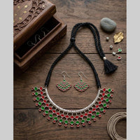 FS Collection Boho Oxidised Necklace Set