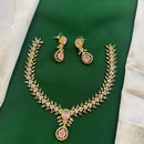 FS Collection Glamorous Crystal Stone Necklace Set