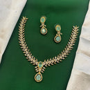FS Collection Glamorous Crystal Stone Necklace Set