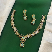 FS Collection Glamorous Crystal Stone Necklace Set