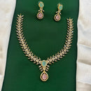 FS Collection Glamorous Crystal Stone Necklace Set
