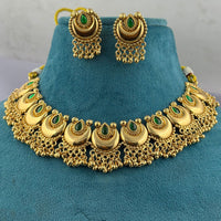 FS Collection Graceful Pota Stone And Pearl Necklace Set
