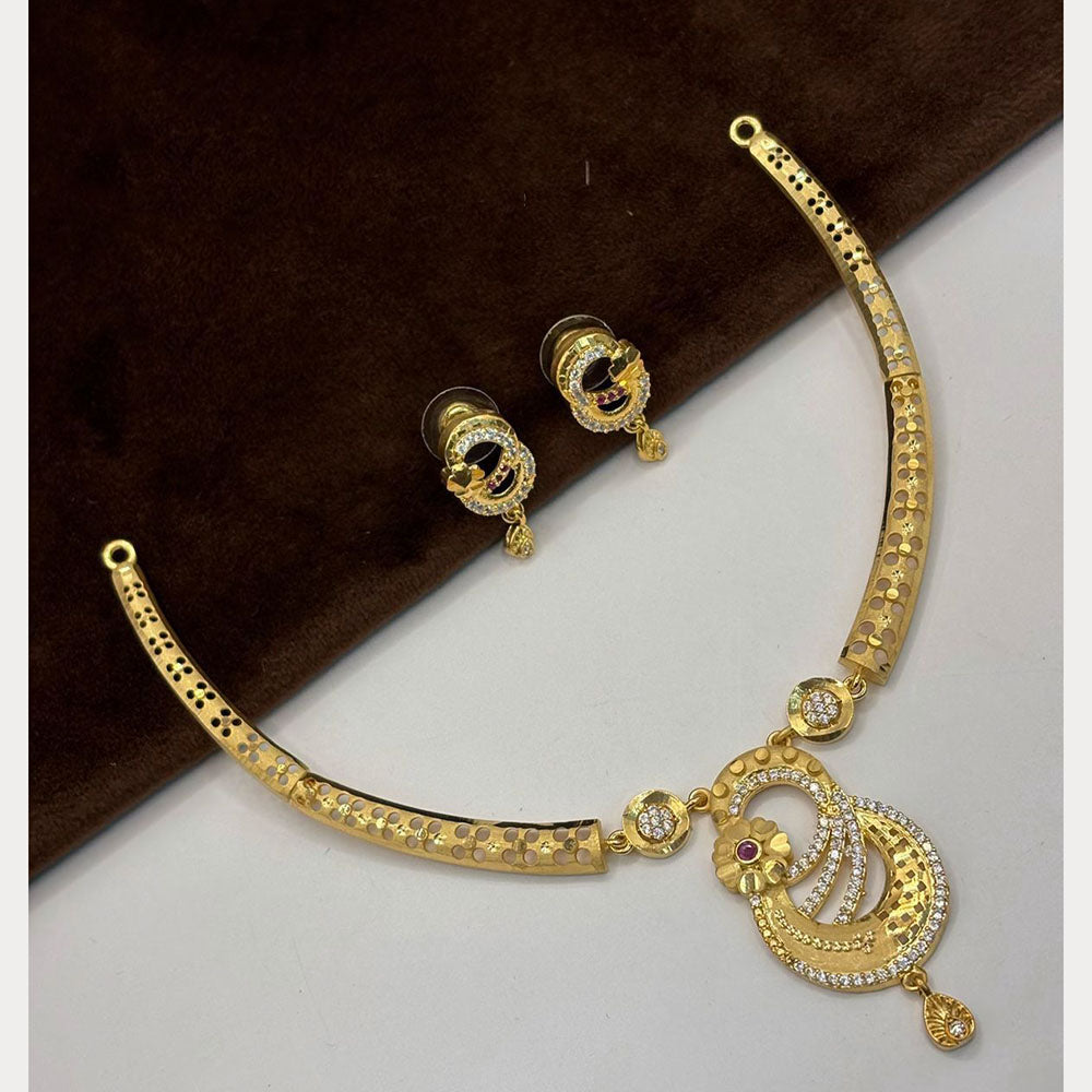 FS Collection Glamorous Austrian Stone Elegant Necklace Set
