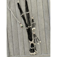 FS Collection Pearl And Beads Austrian Stone Long Necklace Set