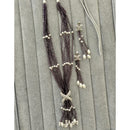 FS Collection Pearl And Beads Austrian Stone Long Necklace Set