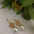 FS Collection Crystal Stone Designer Hook Earrings