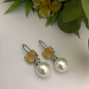 FS Collection Crystal Stone Designer Hook Earrings