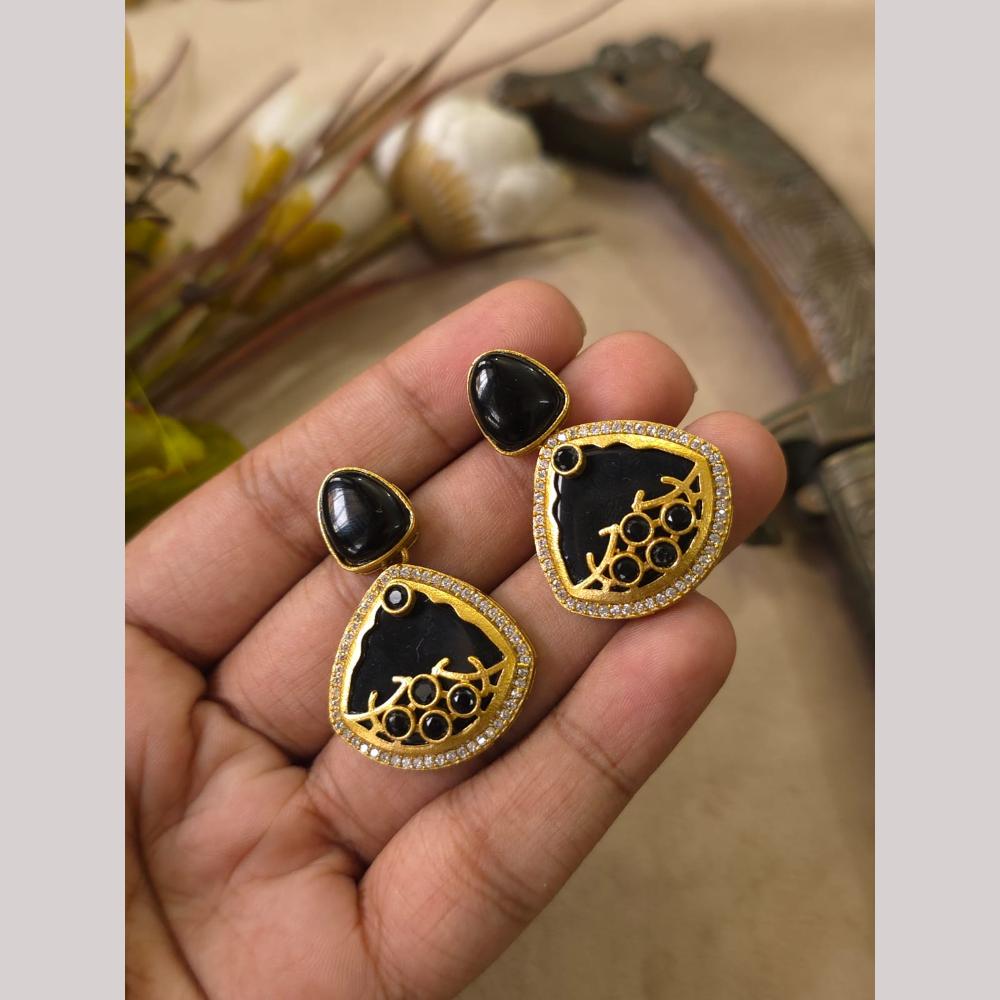 FS Collection Pota Stone Designer Dangler Earrings