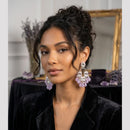FS Collection Kundan Stone And Beads Designer Dangler Earrings