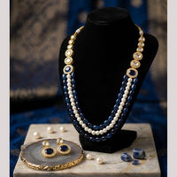 FS Collection Elegant Pota Stone And Beads Necklace Set