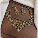FS Collection Sparkling American Diamond Jewellery Set for Women