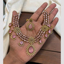 FS Collection Sparkling American Diamond Jewellery Set for Women