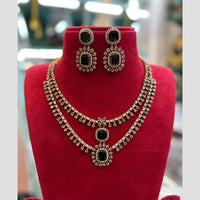 FS Collection Sparkling American Diamond Jewellery Set for Women