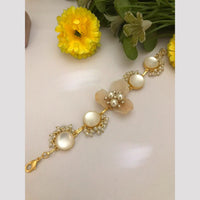 FS Collection Pearls Floral Bracalet 