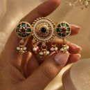 FS Collection Designer Pota Stone And Pearl Statement Ring for Women
