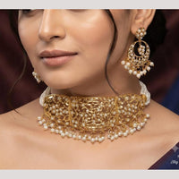 FS Collection Classic Pearl Choker Necklace Set 