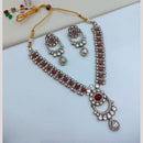 FS Collection Traditional Pota Stone Necklace Set for Women & Girls