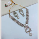 FS Collection Traditional Pota Stone Necklace Set for Women & Girls