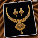 FS Collection Classic Pota Stone And Austrian Stone Necklace Set
