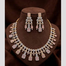 FS Collection Dazzling American Diamond And Austrian Stone Necklace Set