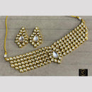 FS Collection Classic Kundan Stone Choker Necklace Set