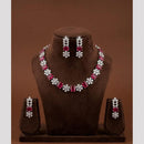 FS Collection Dazzling American Diamond Necklace Set
