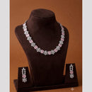 FS Collection Dazzling American Diamond Necklace Set