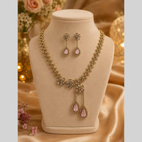 FS Collection Royal Look American Daimond And Austrian Stone Necklace Set