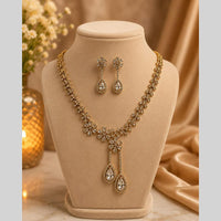 FS Collection Royal Look American Daimond And Austrian Stone Necklace Set