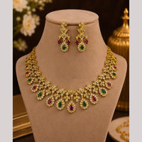 FS Collection Royal Look American Daimond And Austrian Stone Necklace Set