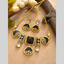 FS Collection Elegant Pota Stone Festive Choker Necklace Set